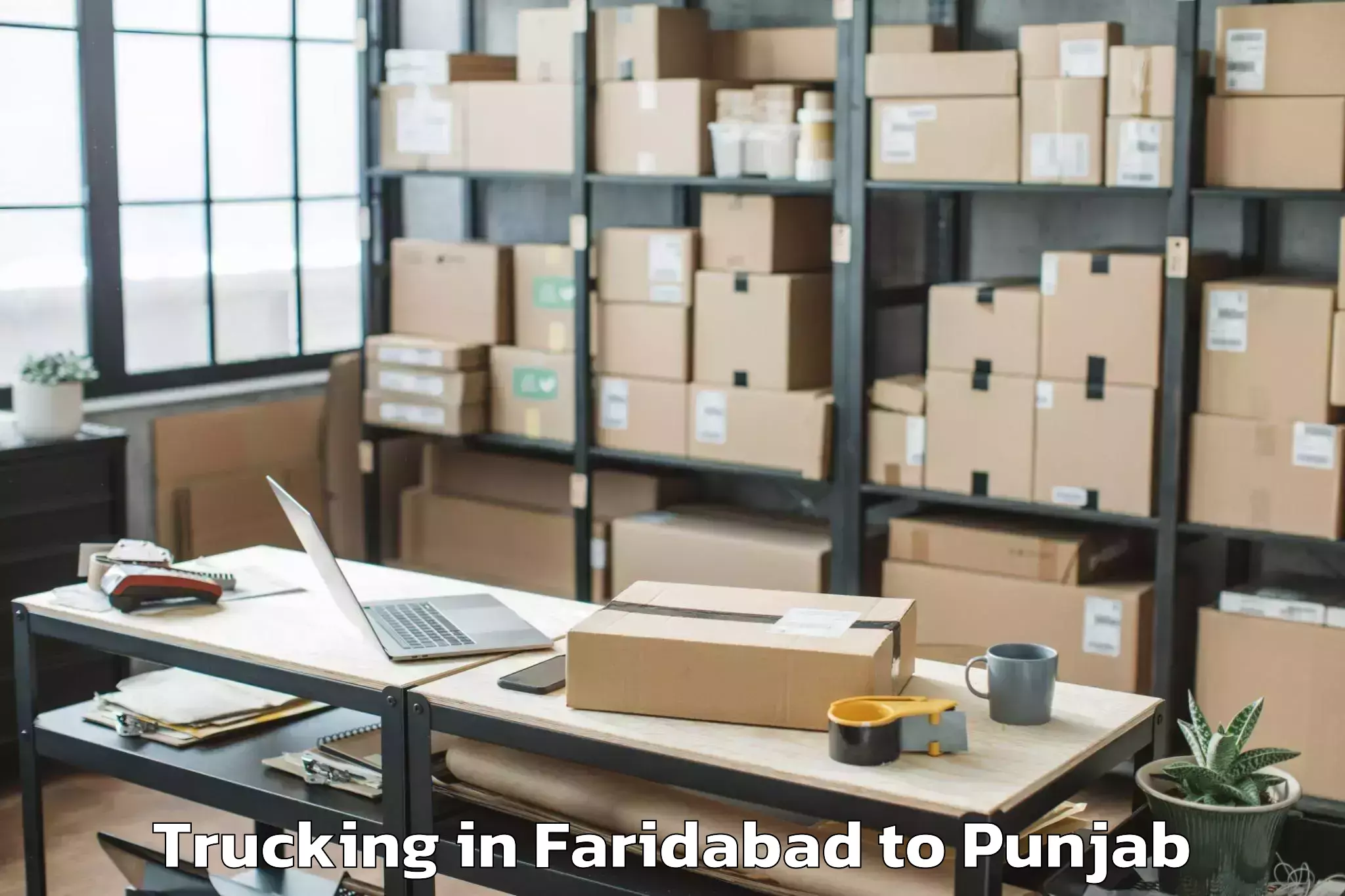 Leading Faridabad to Bhogpur Trucking Provider